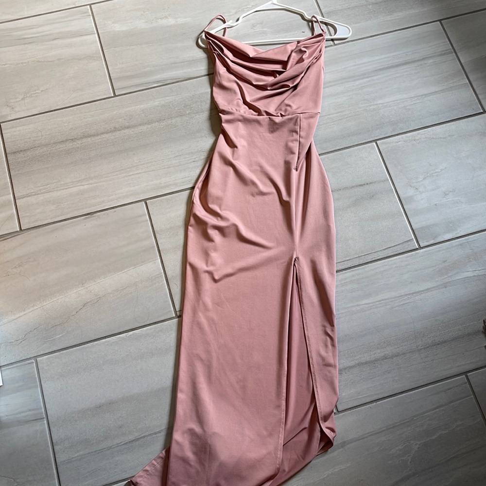 Cowl neck dress from fashion nova